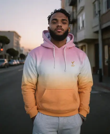 SUDADERA DEGRADADO TRES COLORES